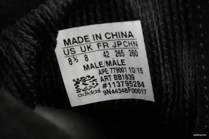 BB1839 Triple Yeezy Adidas Boost Black 750 Cblack 0515